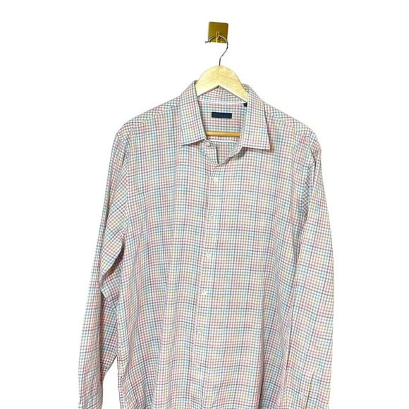 Zachary Prell Men’s Drozdov Multicolor Check Button Down Shirt Size XL - Picture 6 of 13
